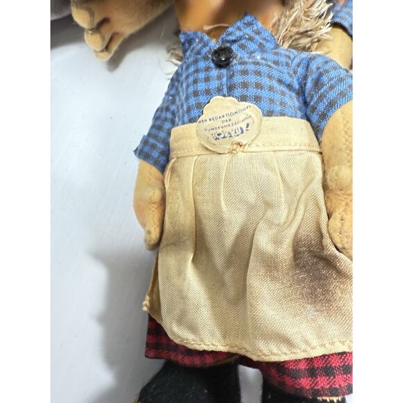 Vintage Steiff Micki Hedgehog Family Of 4 Germany - Picture 13 of 16